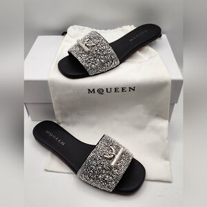 Alexander McQueen Embellished Women's Slides NWT
